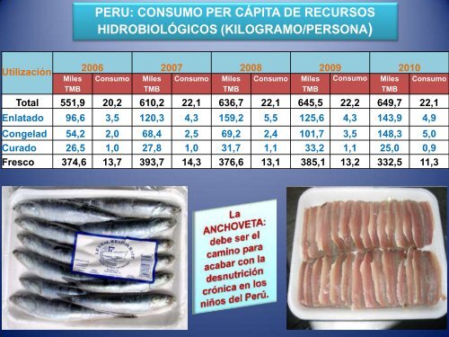 CONIPESCA 2014 Diapositivas Muñante Pesca artesanal Tacna