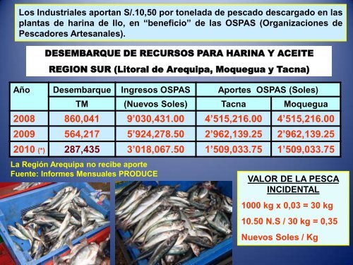 CONIPESCA 2014 Diapositivas Muñante Pesca artesanal Tacna