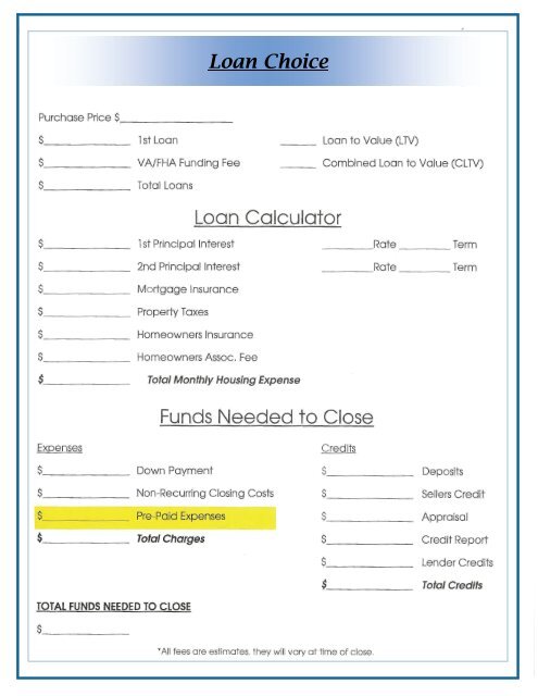 Helpful Home Buyer Information Booklet