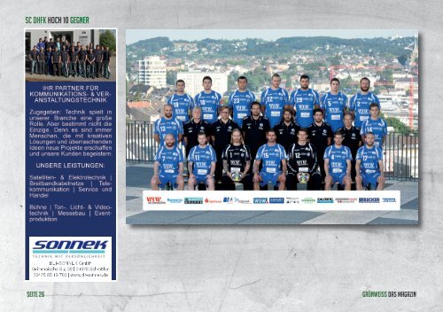 GRÜNWEISS – das Magazin der DHfK-Handballer