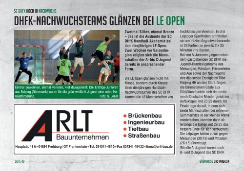 GRÜNWEISS – das Magazin der DHfK-Handballer