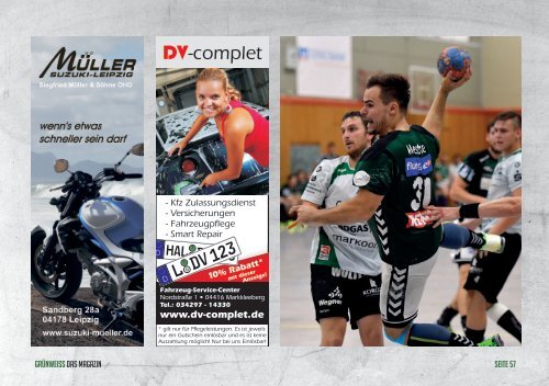 GRÜNWEISS – das Magazin der DHfK-Handballer