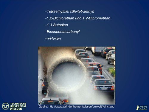 (CO) Stickstoffoxide (NOx) Schwefeldioxid