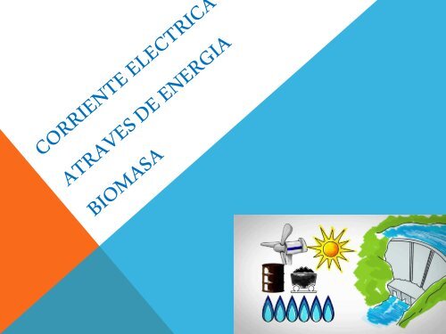 CORRIENTE ELECTRICA ATRAVES DE ENERGIA BIOMASA