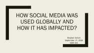 Social Media's Impact Globally