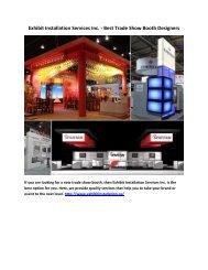 Exhibit Installation Services Inc. - Best Trade Show Booth Designers