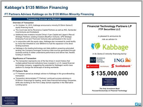 Platforms and Consumer / PFM Market Analysis