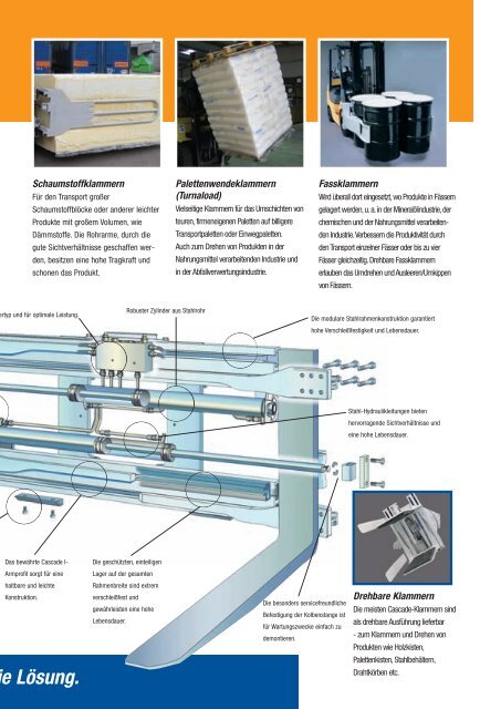 Klammern Broschüre - Cascade Corporation