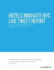 Hotels Innovate Live Tweeting Event Report