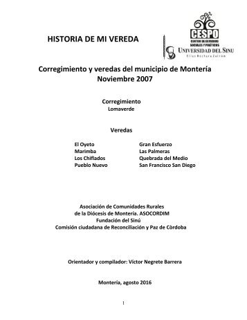 HISTORIA DE MI VEREDA