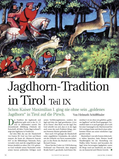 Jagd Juli/August 2007.indd - Tiroler Jägerverband