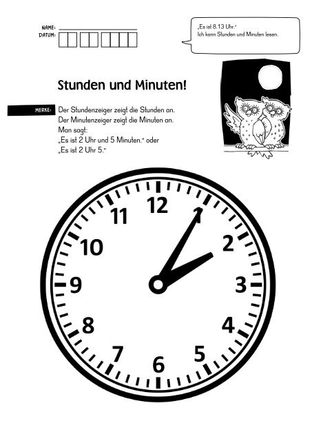 STUNDEN UND MINUTEN