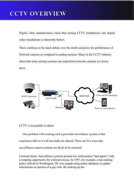 CCTV ITS A PROBLEM?