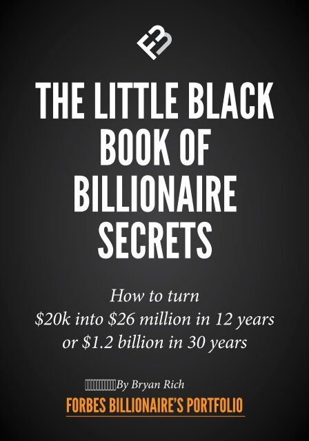 THE LITTLE BLACK BOOK OF BILLIONAIRE SECRETS