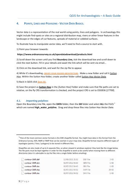 QGIS for Archaeologists – A Basic Guide Contents