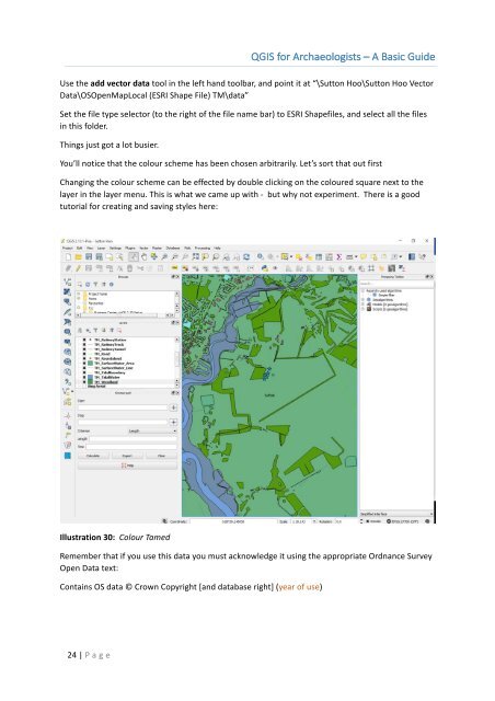 QGIS for Archaeologists – A Basic Guide Contents