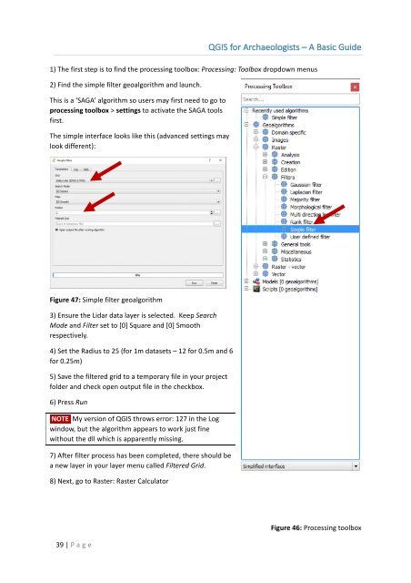 QGIS for Archaeologists – A Basic Guide Contents