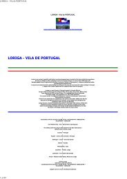 LORIGA - Vila de PORTUGAL - História resumida pelo historiador António Conde