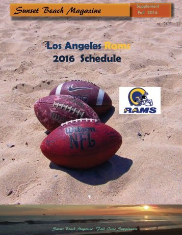 Los Angeles Rams 2016-2017 Schedule 