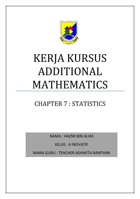 Kerja Kursus Addmath ami