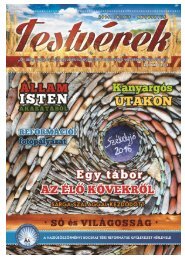 Testvérek Gyülekezeti Hírlevél 2016. július-augusztus