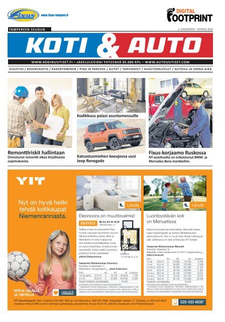 Tampereen seudun Koti &amp; Auto - syyskuu 2106