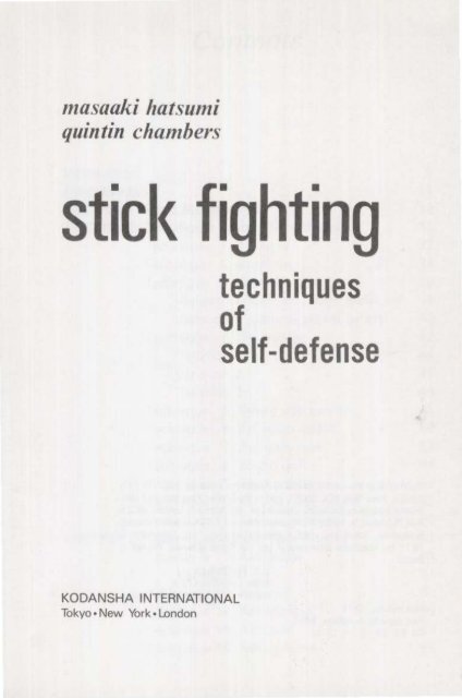 Hatsumi Masaaki - Stick fighting
