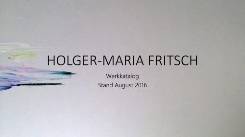 HOLGER-MARIA FRITSCH KATALOG 9_16