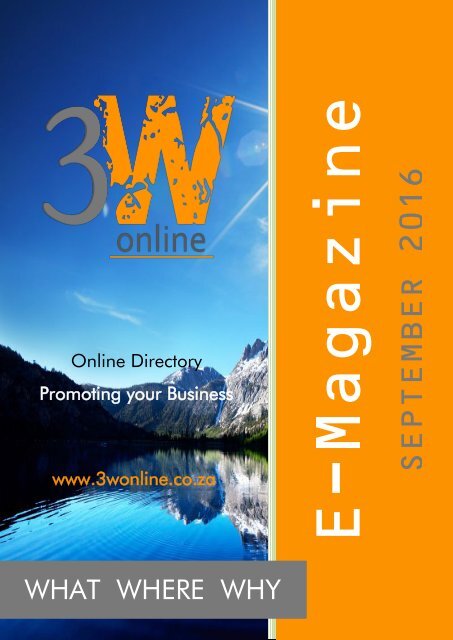 3W Online Magazine - September 2016