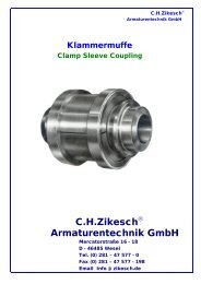 Klammermuffe - CH Zikesch Armaturentechnik GmbH