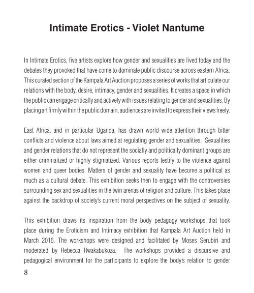 EROTICISM AND INTIMACY