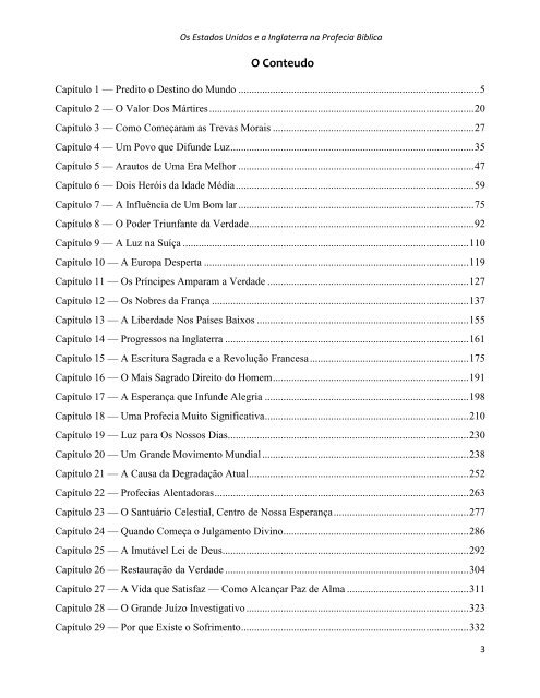 Os Estados Unidos e a Inglaterra na Profecia Biblica por Ellen White [Novo Edicao]