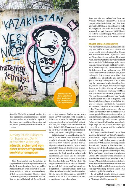 s'Positive Magazin 08.2016