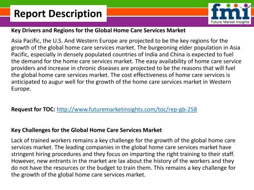 Home Care Services Market market Volume Forecast and Value Chain Analysis 2014-2020