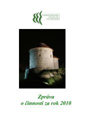 Zpráva o činnosti za rok 2010 - Jihomoravské muzeum Znojmo