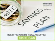 Things You Should Know About Your 401(k) Plan