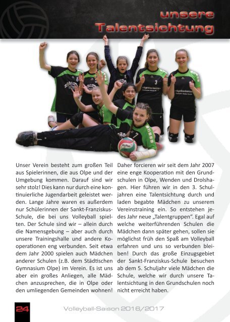 Hallenzeitung Saison 2016/2017