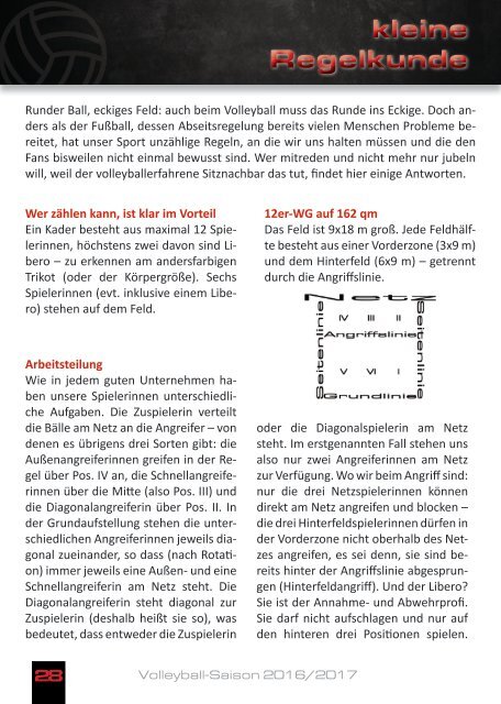 Hallenzeitung Saison 2016/2017