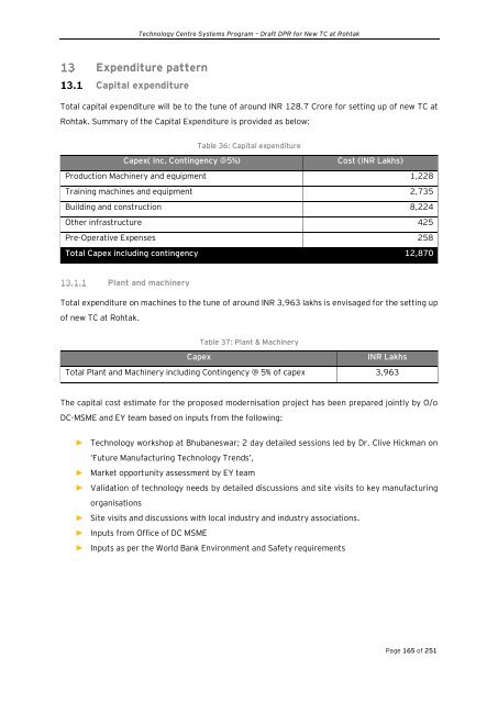 Draft Detailed Project Report