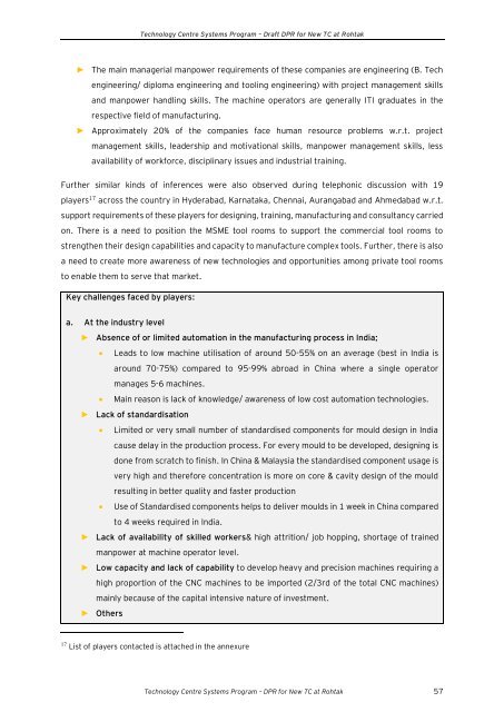 Draft Detailed Project Report