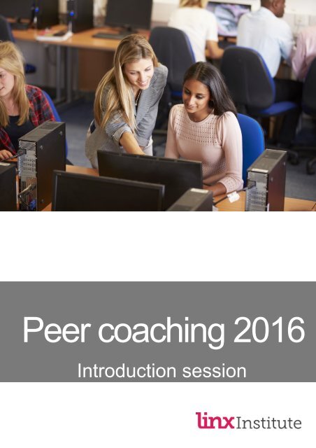 Peer coaching booklet