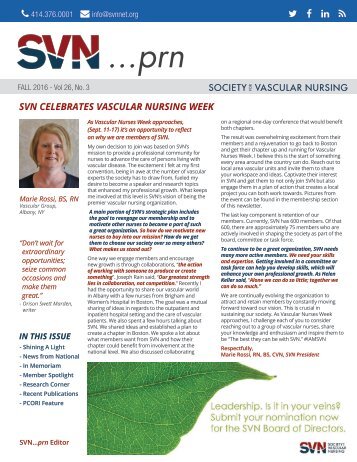 SVN...prn Fall 2016 Issue