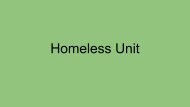 Homeless Unit September 7 2016