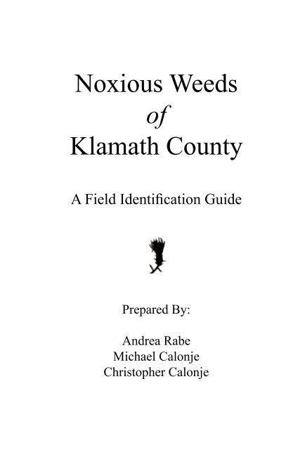 Noxious Weeds of Klamath County - Rabe Consulting