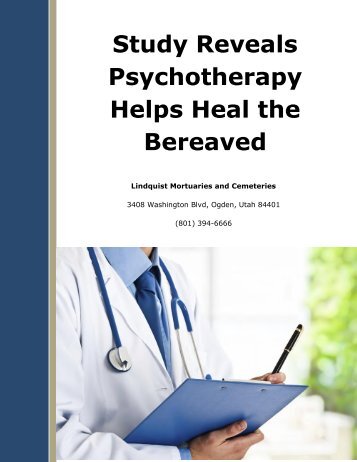 Study Reveals Psychotherapy Helps Heal the Bereaved