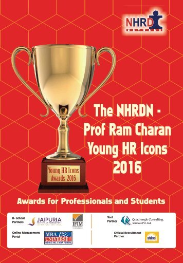 The NHRDN - Prof Ram Charan Young HR Icons 2016