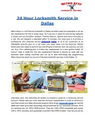 car locksmith dallas 