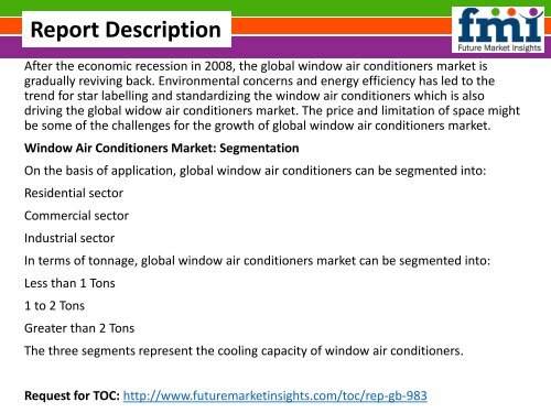 Window Air Conditioners Market Revenue, Opportunity, Forecast and Value Chain 2015-2025