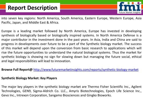 Synthetic Biology Market Revenue and Value Chain 2016-2026 