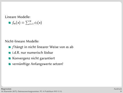 Erfassung, Auswertung und Präsentation von Messergebnissen